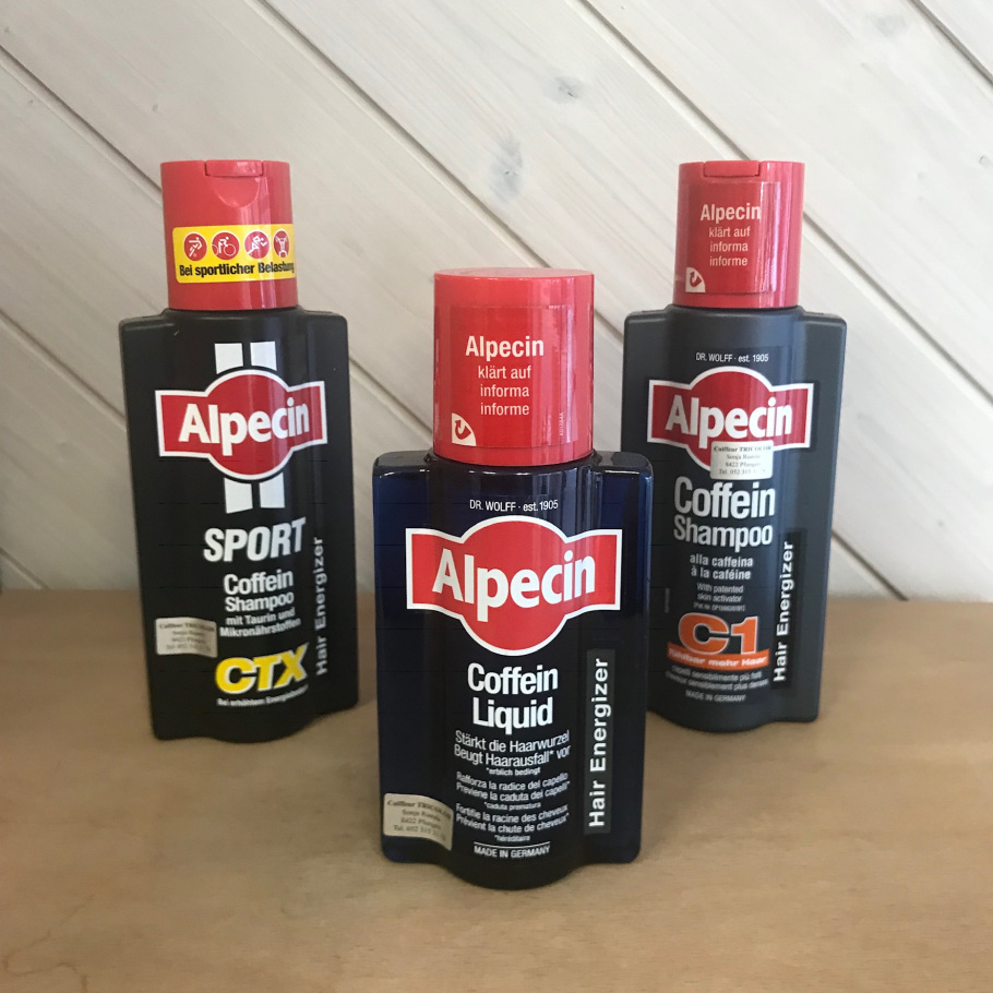 Coiffeur Tricolor Pfungen pflegt Sie mit Produkten von Alpecin